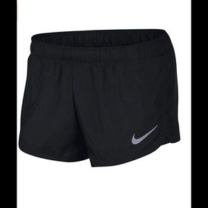 Nike mens fast 2in running shorts black reflective SILV, medium dri-fit tech